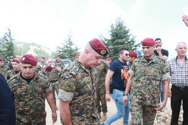 Cedar tree in memory of the Lebanese Commandos Regiment founder